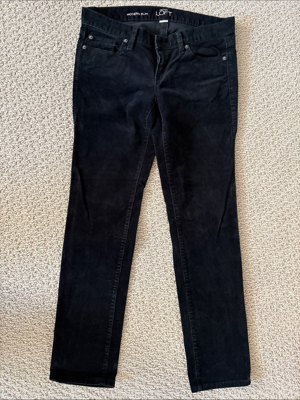 LOFT Black Modern Slim Skinny Jeans